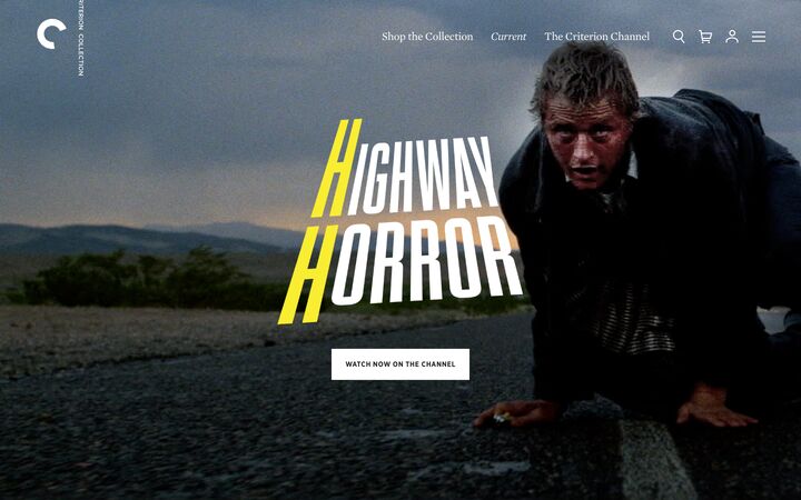 Criterion homepage