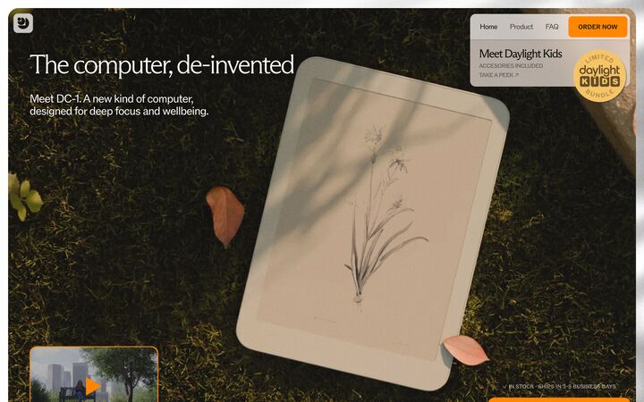 Daylight homepage