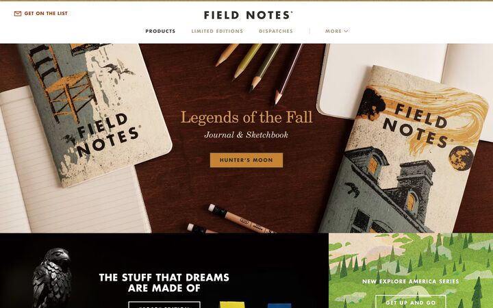 Field Notes homepage